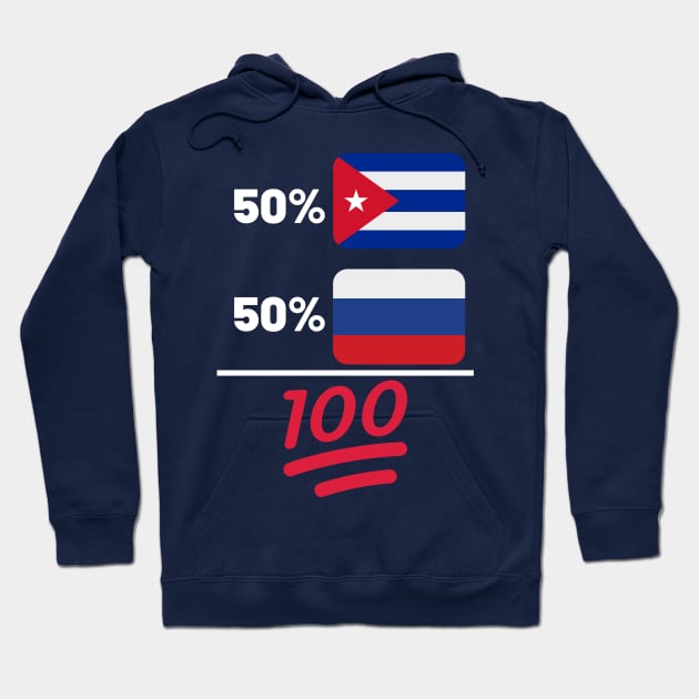 Cuban Plus Russian Mix Heritage Hoodie by Just Rep It!!